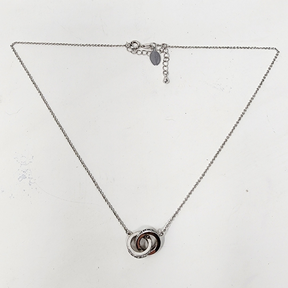 Express Unity Silvertone Rhinestone Links‎ - Picture 8 of 8